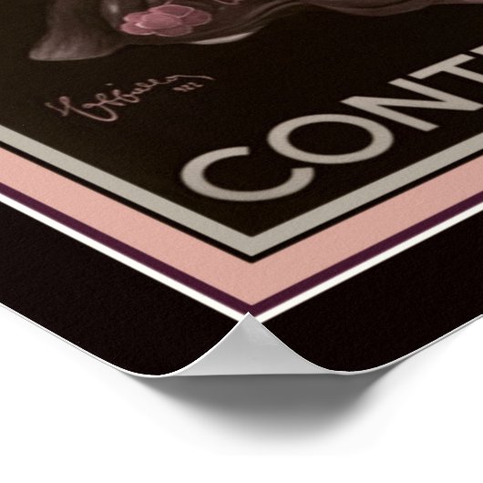 Kunst Deco Contratto Champagne Ad Poster 1930 (Hoek)