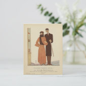 Kunst Deco Couple van 1920 ~ De zintuiglijke reis Briefkaart (Staand voorkant)