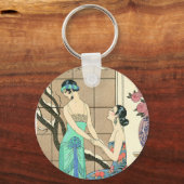 Kunst Deco Dames door het Sleutelhanger van het Ve (Voorkant)