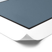 Kunst deco dames mode, blauwe versie 1920 jaren '3 poster (Hoek)