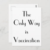 Kunst Deco De enige manier is het Briefkaart van v (Voorkant / Achterkant)