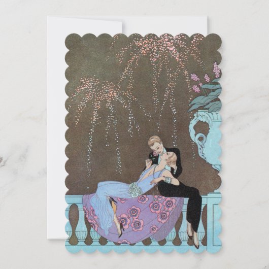 Kunst Deco, de Uitnodiging van het Vuurwerk van d (Voorkant)