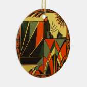 Kunst Deco decoratieve hangende versiering Keramisch Ornament (Rechts)