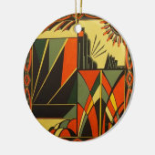 Kunst Deco decoratieve hangende versiering Keramisch Ornament (Links)