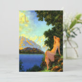  kunst Deco Dream Castle Woman Kaart (Staand voorkant)