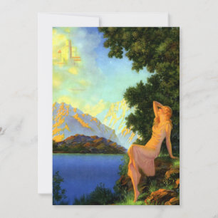 kunst Deco Dream Castle Woman Kaart