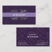 Kunst Deco en dammesjes visitekaartjes (Voorkant / Achterkant)