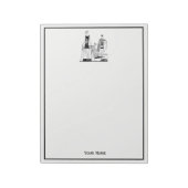 Kunst Deco Fashionable Dames in het strand Notitieblok (Linkerzijde)