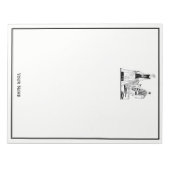  Kunst Deco Fashionable Dames in het strand Notitieblok (Voorkant)