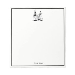  Kunst Deco Fashionable Dames in het strand Notitieblok