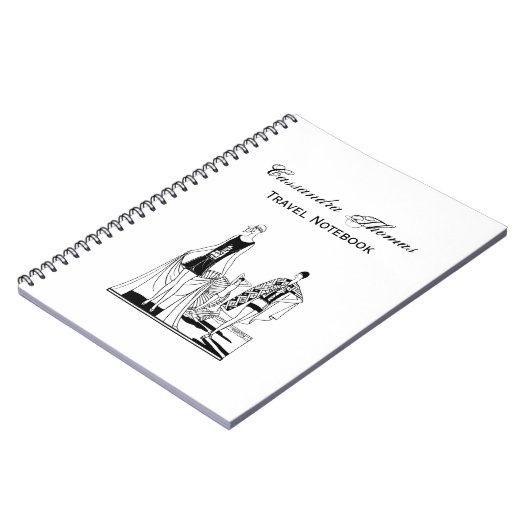  Kunst Deco Fashionable Dames in het strand Notitieboek (Linkerzijde)