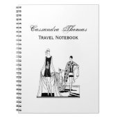  Kunst Deco Fashionable Dames in het strand Notitieboek (Voorkant)