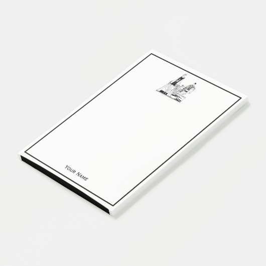  Kunst Deco Fashionable Dames in het strand Post-it® Notes (Schuin)