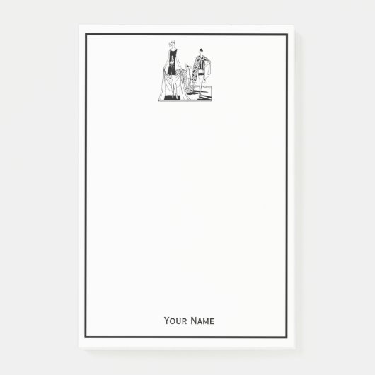 Kunst Deco Fashionable Dames in het strand Post-it® Notes (Voorkant)