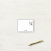  Kunst Deco Fashionable Dames in het strand Post-it® Notes (Op bureau)