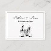 Kunst Deco Fashionable Dames in het strand Visitekaartje (Voorkant)