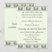 kunst Deco Flowers Wedding Kaart (Voorkant / Achterkant)