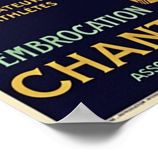 kunst Deco Franse wijn Poster (Hoek)