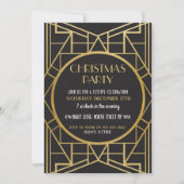 Kunst Deco Gatsby 20 jaar met kerstfeest in 1920 Kaart (Voorkant)