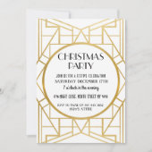 Kunst Deco Gatsby 20 jaar met kerstfeest in 1920 Kaart (Voorkant)