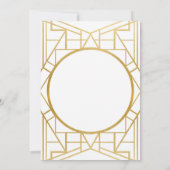 Kunst Deco Gatsby 20 jaar met kerstfeest in 1920 Kaart (Achterkant)