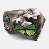  kunst deco gatsby meisje Parisian fashionista Stropdas (Opgerold)