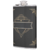 Kunst Deco Gatsby Style Hip Flask uit 1920 Heupfles (Links)