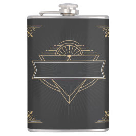  Kunst Deco Gatsby Style Hip Flask uit 1920 Heupfles
