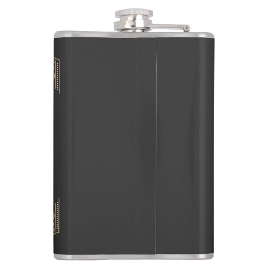 Kunst Deco Gatsby Style Hip Flask uit 1920 Heupfles (Achterkant)