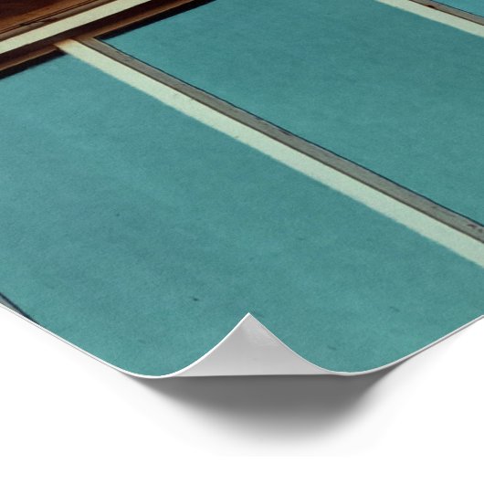 Kunst Deco-gebouw met spiraaltrap Poster (Hoek)