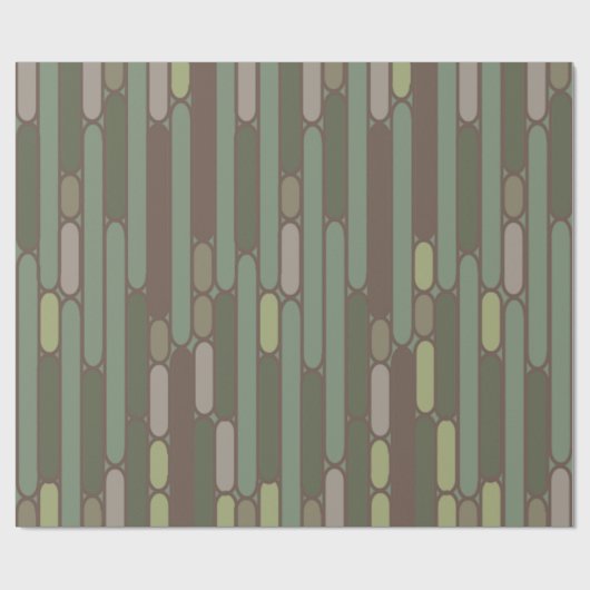 Kunst Deco Geïnspireerde ovalen Cadeaupapier (Vlak)