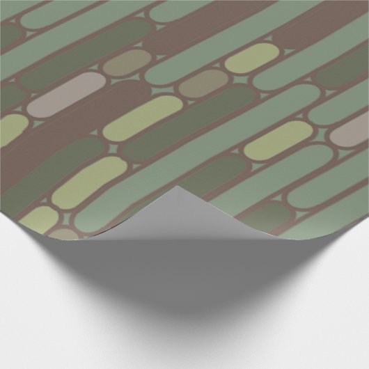 Kunst Deco Geïnspireerde ovalen Cadeaupapier (Hoek)