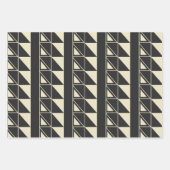  kunst Deco Geometrische vormen Zwart-wit Inpakpapier Vel (Voorkant 2)