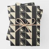  kunst Deco Geometrische vormen Zwart-wit Inpakpapier Vel (In situ)