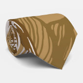 Kunst deco Gold lotus Bloemkleppen Floral Japans Stropdas (Opgerold)