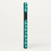 Kunst Deco-golfpatroon - schaduwen van turquoise Case-Mate iPhone Case (Achterkant/rechts)