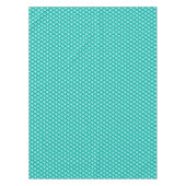 Kunst Deco-golfpatroon - schaduwen van turquoise Tafelkleed (Voorkant)