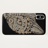 Kunst deco goud zwarte Egyptische kat Case-Mate iPhone Case (Achterkant (horizontaal))