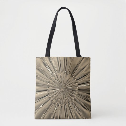 Kunst deco goudbloemschaal tote bag (Voorkant)