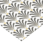 Kunst Deco Gray & White Palmettos uit de jaren 192 Tafelkleed (Gekanteld)