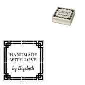 Kunst deco Handgemaakt met liefde Rubberstempel (Gestempeld)