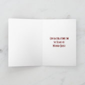 Kunst Deco Happy Jubileum noemt elk jaar Bourgogne Kaart (Binnen)