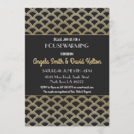 Kunst Deco Housewarming Invite Gatsby Party uit 19 Kaart