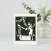 Kunst Deco Illustratie Barbier Bucoliques Pamphyli Briefkaart (Staand voorkant)