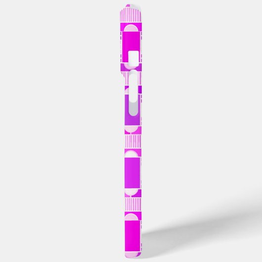 Kunst Deco industriële chemie, violet, orchidee, l Case-Mate iPhone Case (Achterkant / Links)