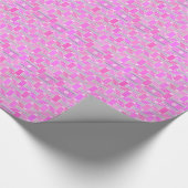 Kunst Deco industriële chic - roze, mauve Cadeaupapier (Hoek)