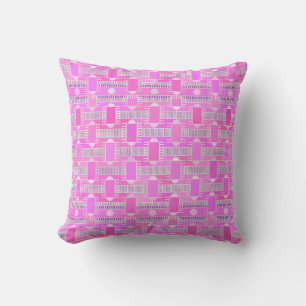 Kunst Deco industriële chic - roze, mauve Kussen