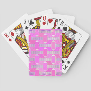 Kunst Deco industriële chic - roze, mauve Speelkaarten