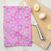 Kunst Deco industriële chic - roze, mauve Theedoek (Quarter Fold)