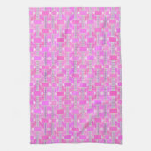 Kunst Deco industriële chic - roze, mauve Theedoek (Verticaal)
